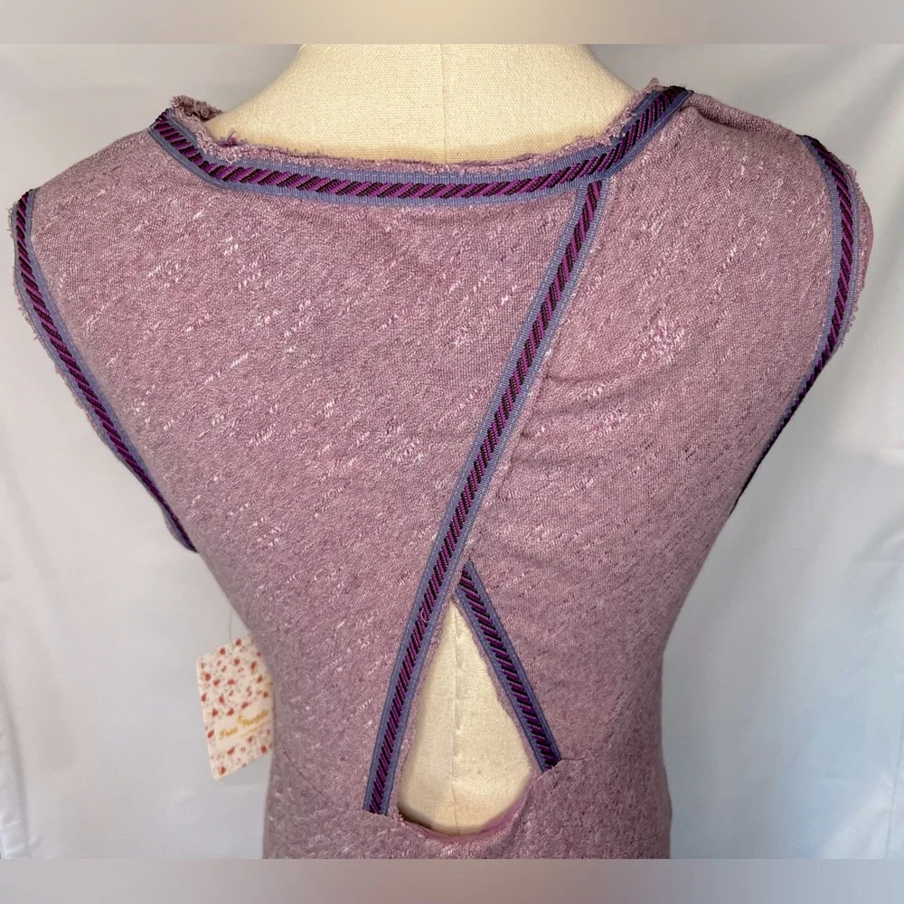 NWT Free People Sabrina Maxi Dress in Lavender Heather - Picture 4 of 12